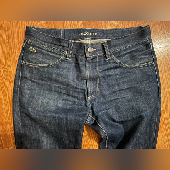 Lacoste raw denim blue jeans 32x30 skinny fit - Picture 9 of 9